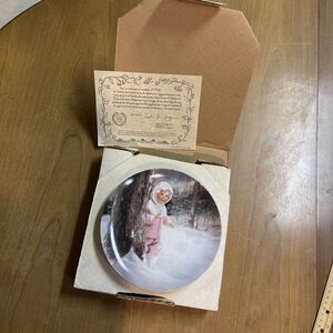 1990 Pemberton & Oakes Plate Snowy Adventure Donald Zolan Collector Plate